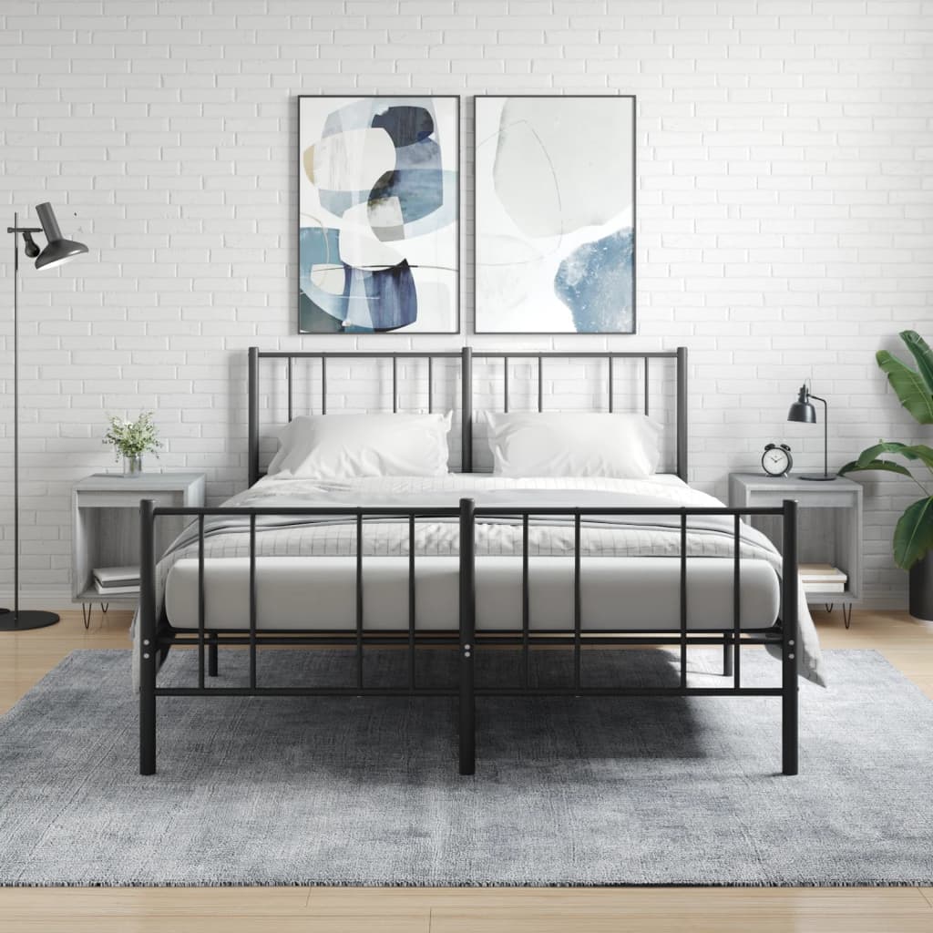 Noćni ormarići 2 kom boja hrasta 40x35x50 cm konstruirano drvo