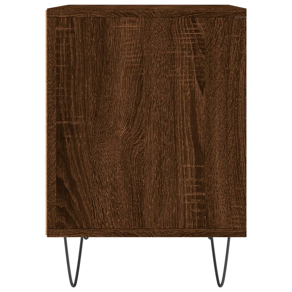 Noćni ormarići 2 kom boja hrasta 40x35x50 cm konstruirano drvo