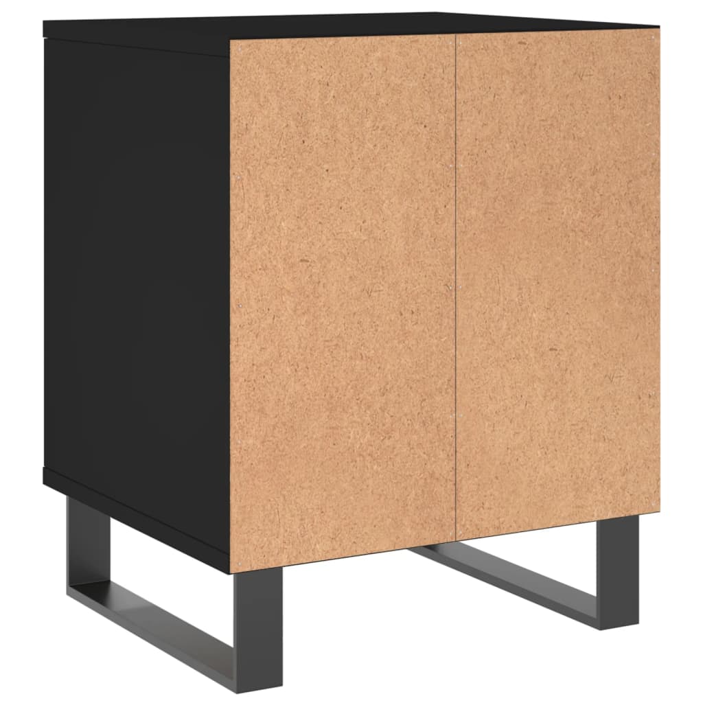 Noćni ormarići 2 kom crni 40x35x50 cm od konstruiranog drva