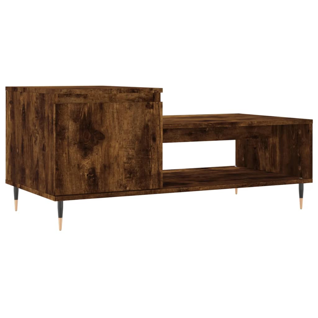 Stolić za kavu boja hrasta 100x50x45 cm konstruirano drvo