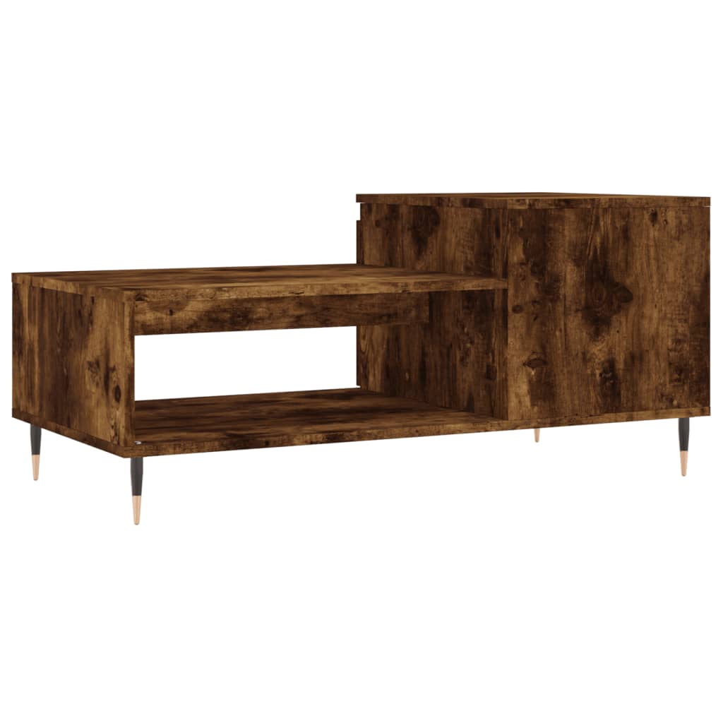 Stolić za kavu boja hrasta 100x50x45 cm konstruirano drvo