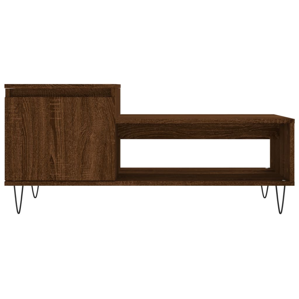 Stolić za kavu boja hrasta 100 x 50 x 45 cm konstruirano drvo