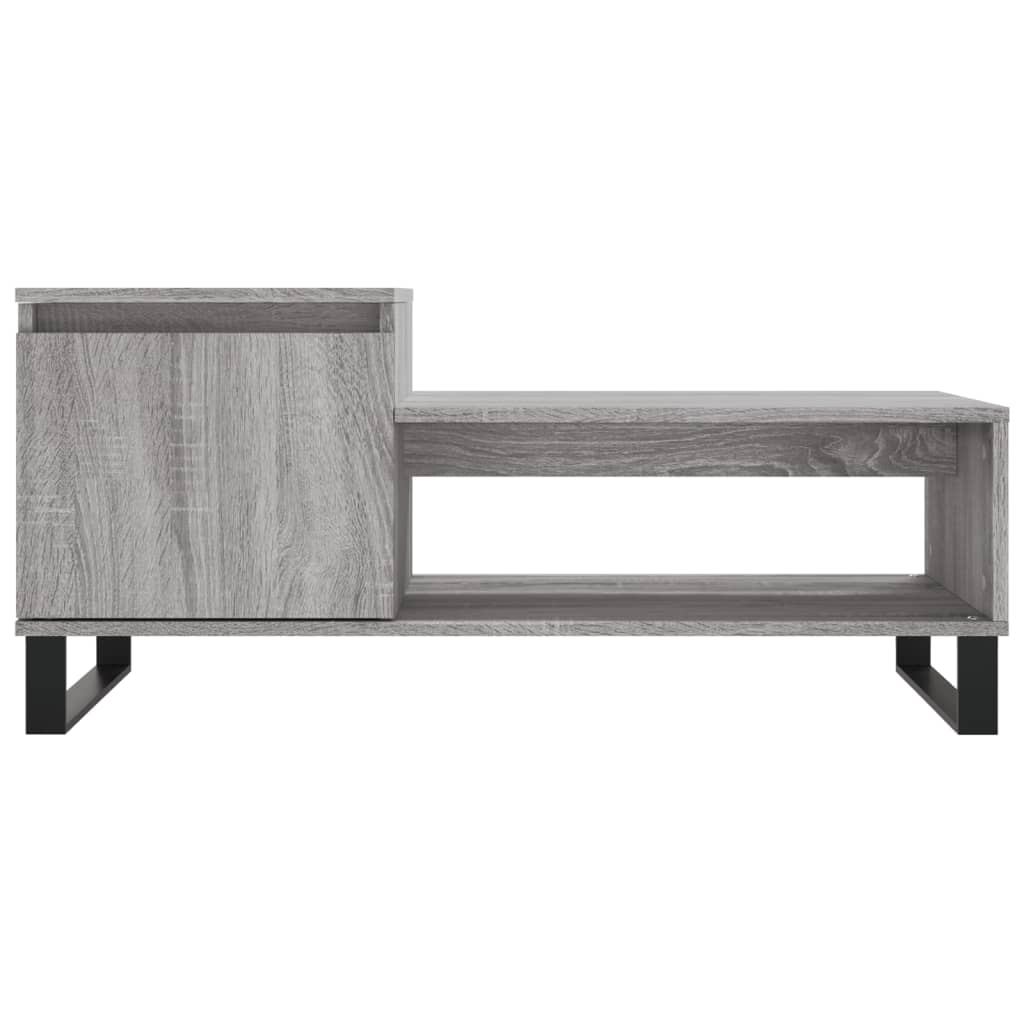 Stolić za kavu boja sivog hrasta 100x50x45 cm konstruirano drvo