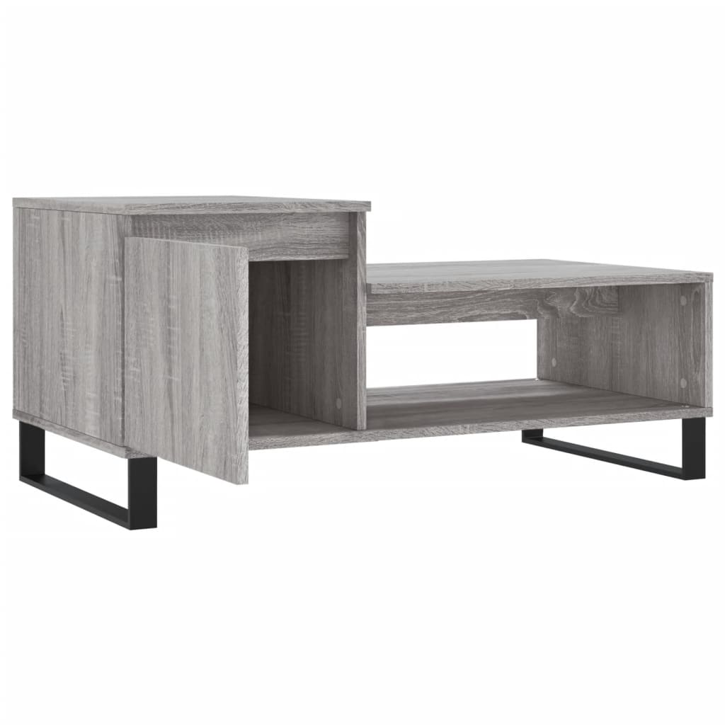 Stolić za kavu boja sivog hrasta 100x50x45 cm konstruirano drvo