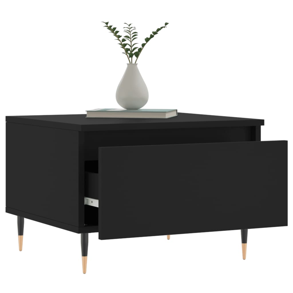 Stolići za kavu 2 kom crni 50 x 46 x 35 cm konstruirano drvo