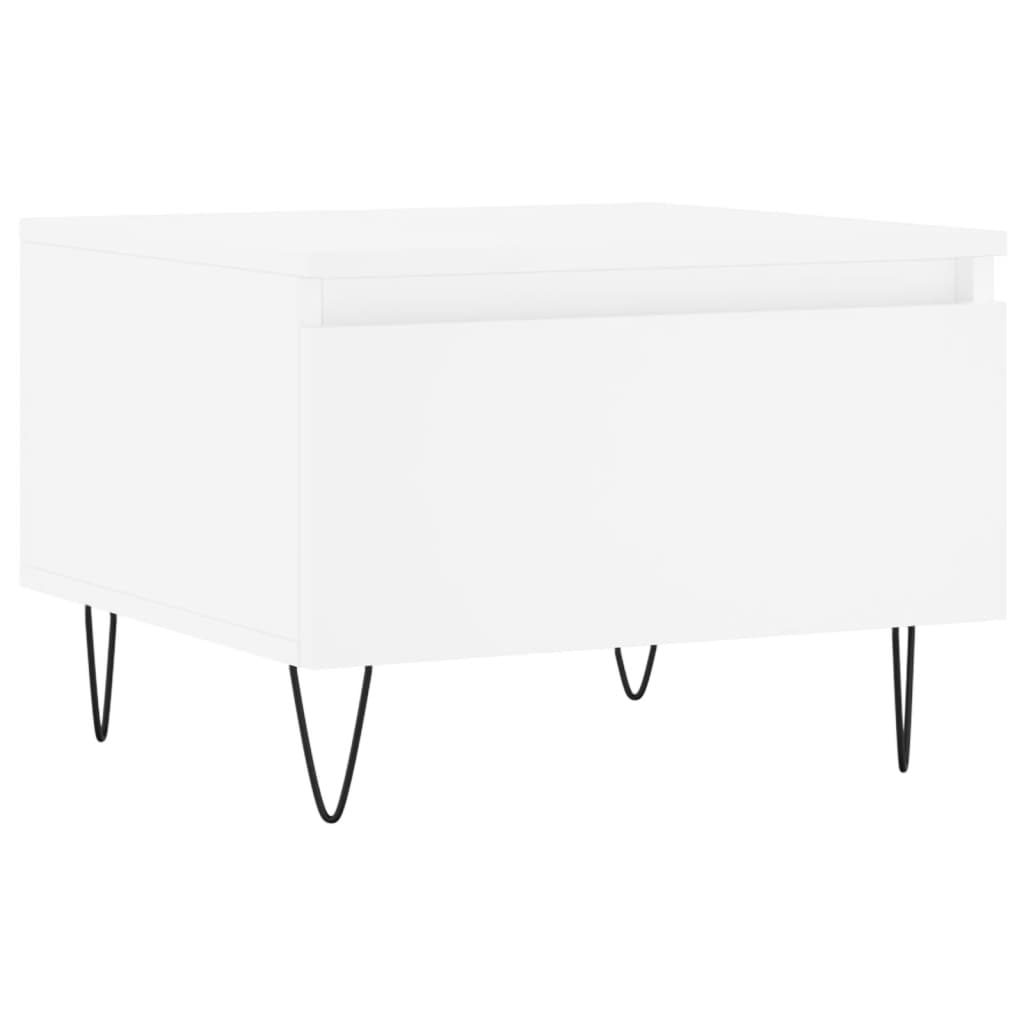 Stolići za kavu 2 kom bijeli 50 x 46 x 35 cm konstruirano drvo