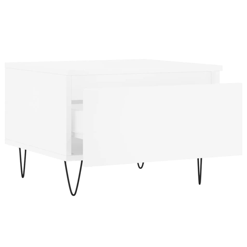 Stolići za kavu 2 kom bijeli 50 x 46 x 35 cm konstruirano drvo