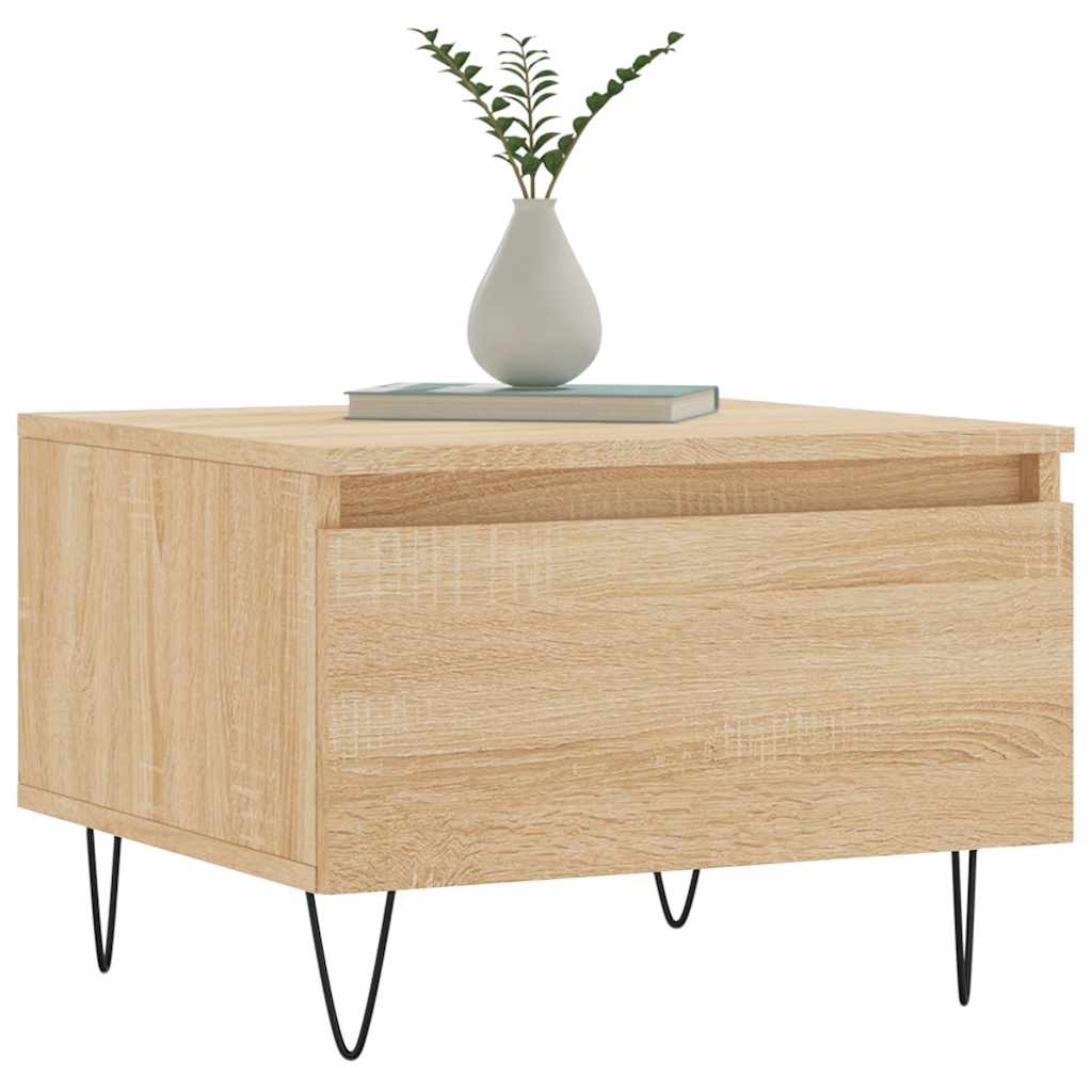 Stolići za kavu 2 kom boja hrasta 50x46x35 cm konstruirano drvo