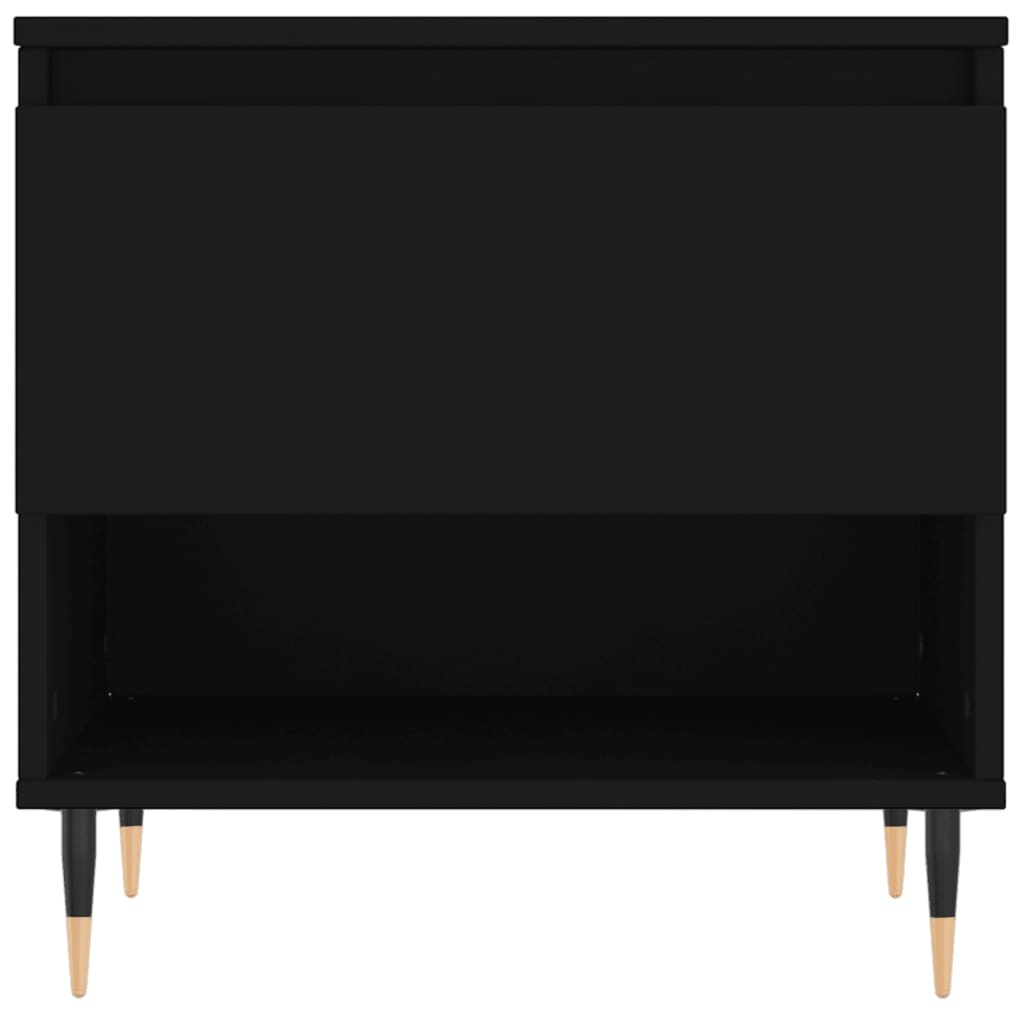 Stolić za kavu crni 50 x 46 x 50 cm od konstruiranog drva
