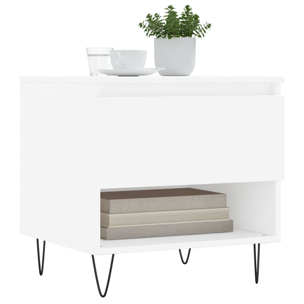 Stolići za kavu 2 kom bijeli 50x46x50 cm od konstruiranog drva