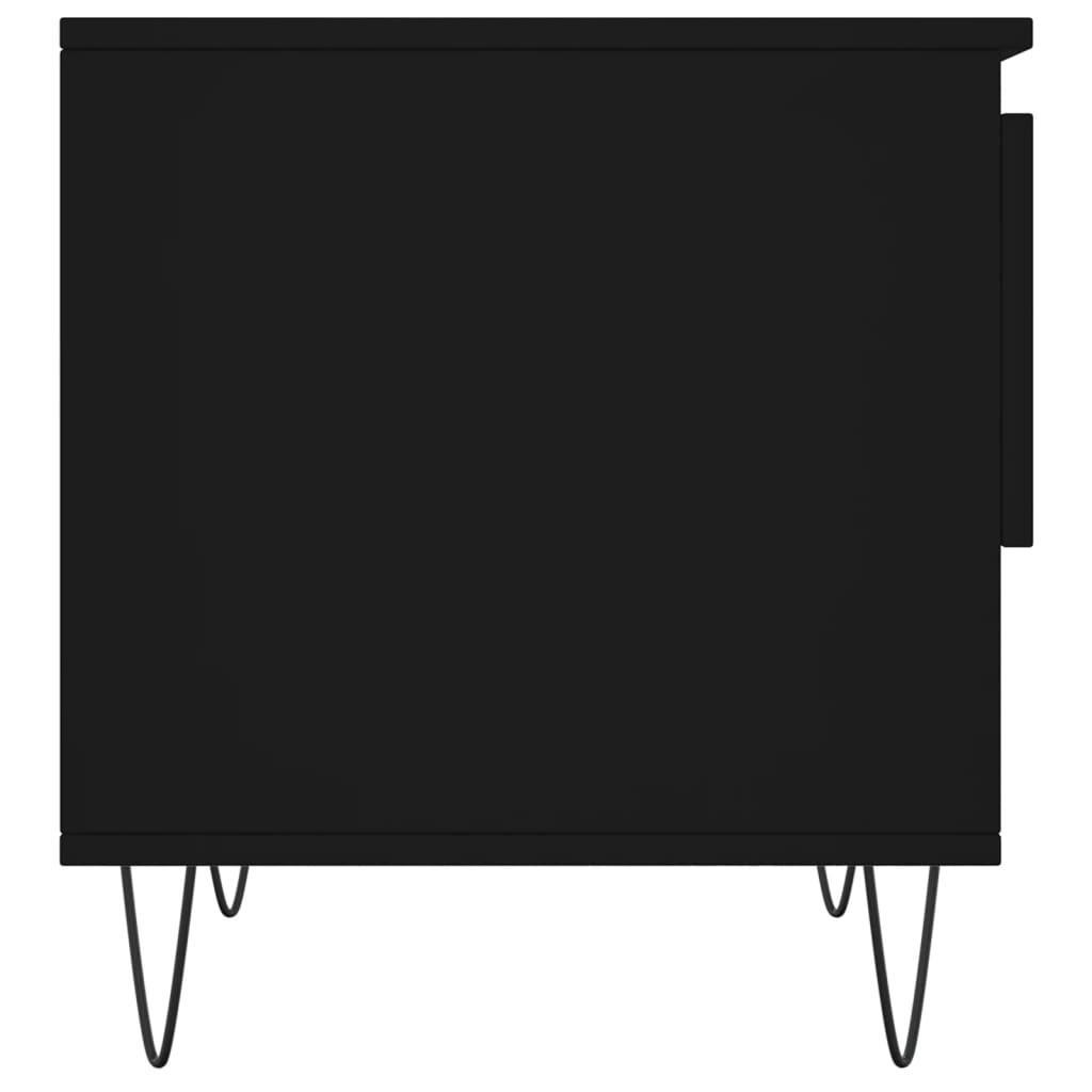 Stolić za kavu crni 50 x 46 x 50 cm od konstruiranog drva