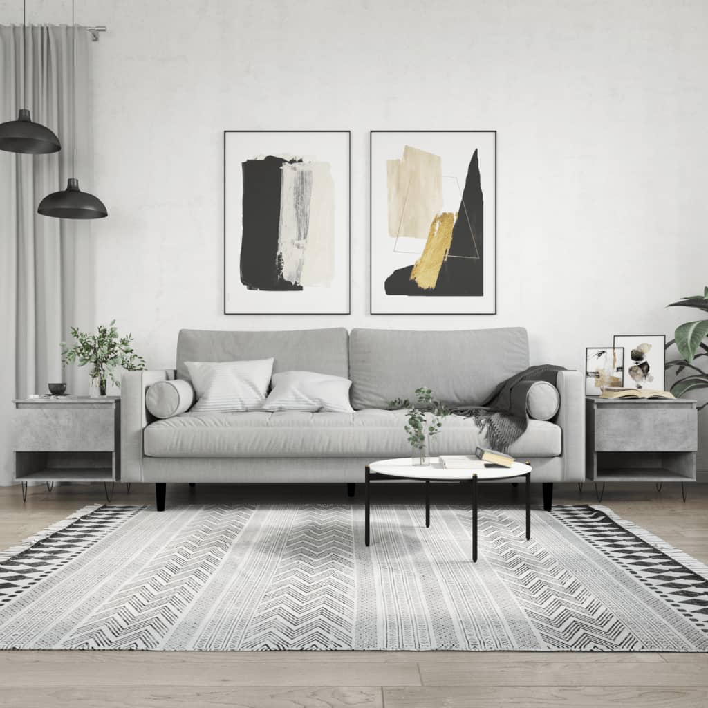 Stolići za kavu 2 kom boja betona 50x46x50 cm konstruirano drvo