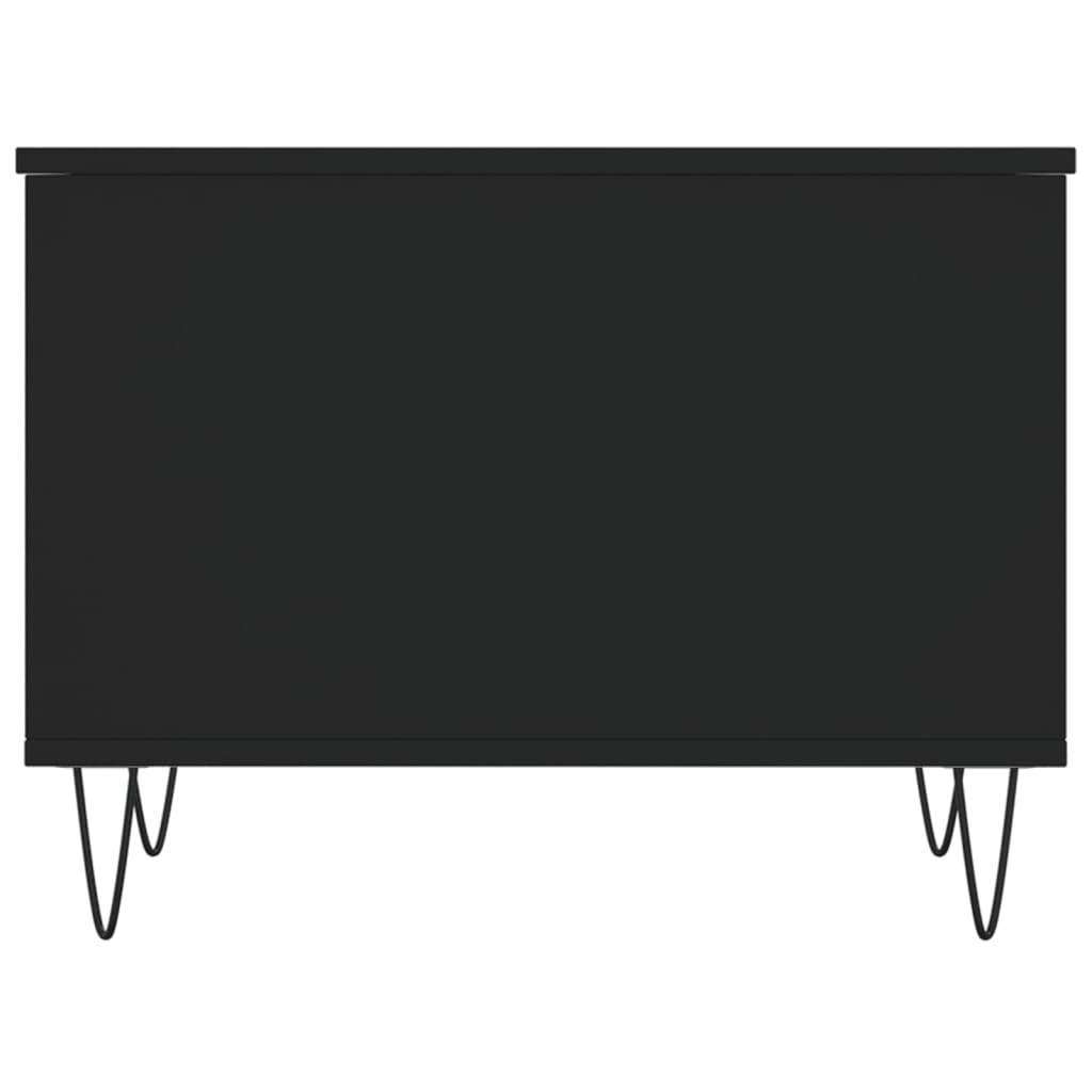 Stolić za kavu crni 60 x 44,5 x 45 cm od konstruiranog drva