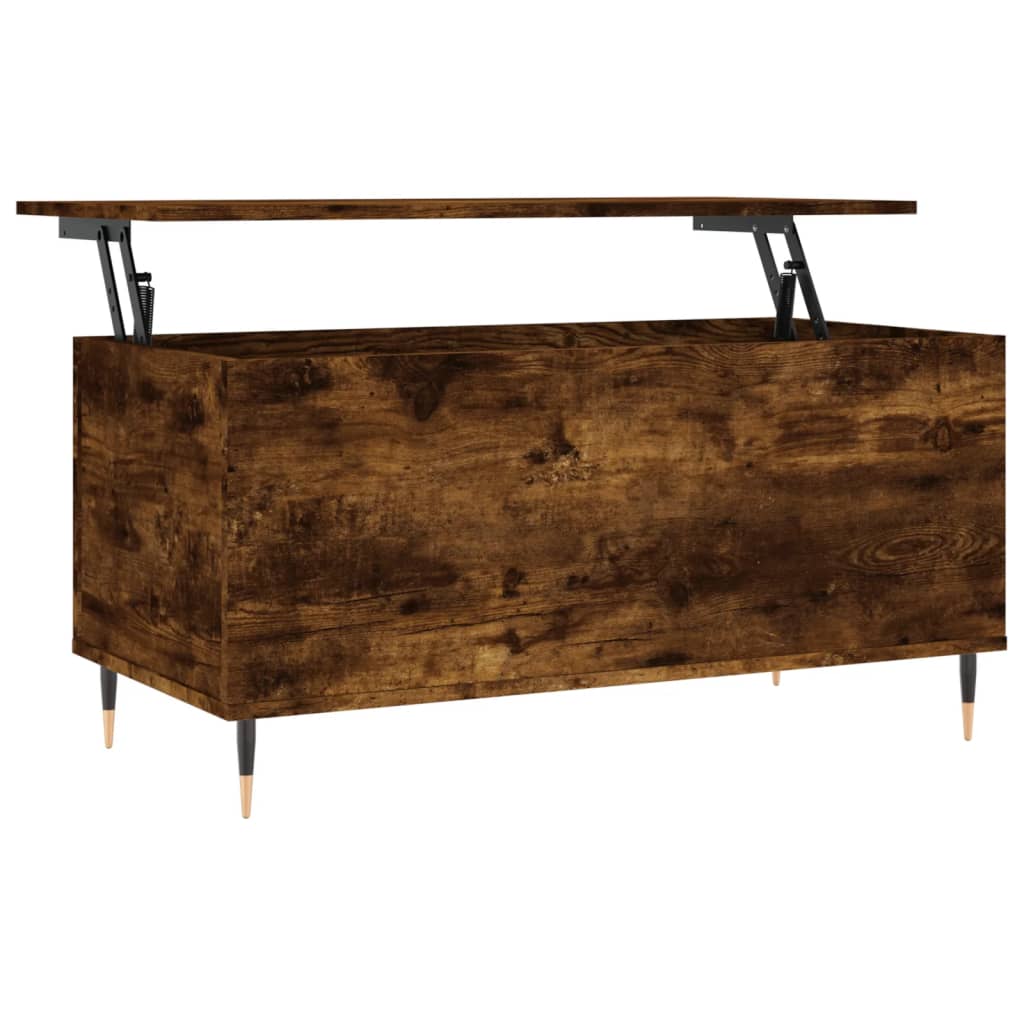 Stolić za kavu boja hrasta 90 x 44,5 x 45 cm konstruirano drvo