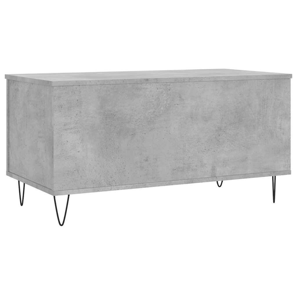 Stolić za kavu siva boja betona 90x44,5x45 cm konstruirano drvo