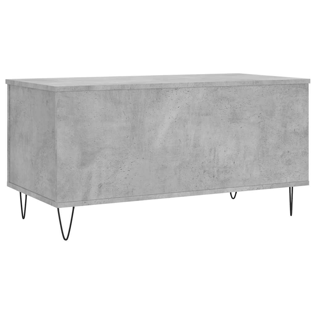 Stolić za kavu siva boja betona 90x44,5x45 cm konstruirano drvo