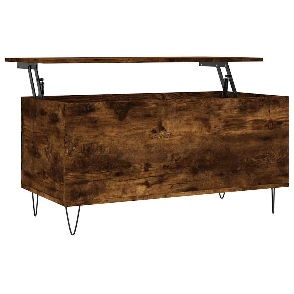 Stolić za kavu boja hrasta 90 x 44,5 x 45 cm konstruirano drvo