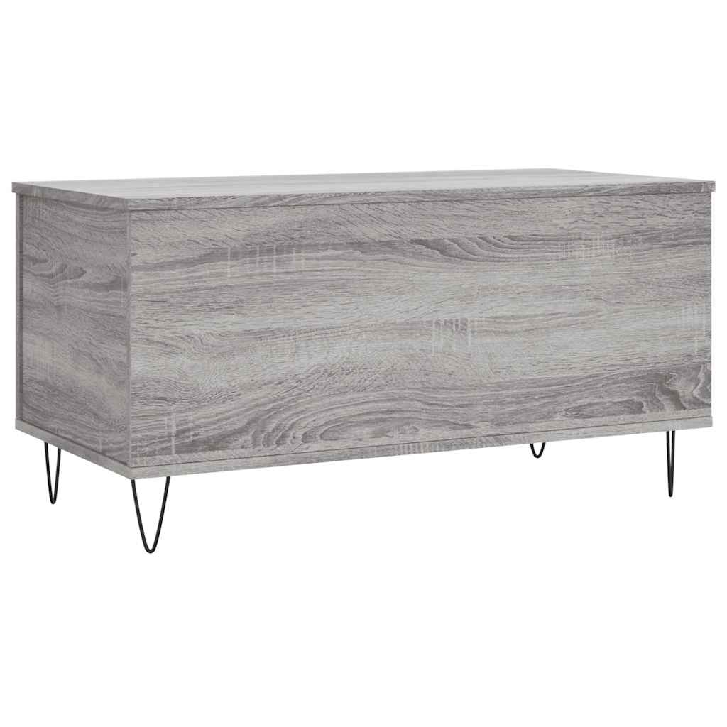Stolić za kavu siva boja hrasta 90x44,5x45 cm konstruirano drvo
