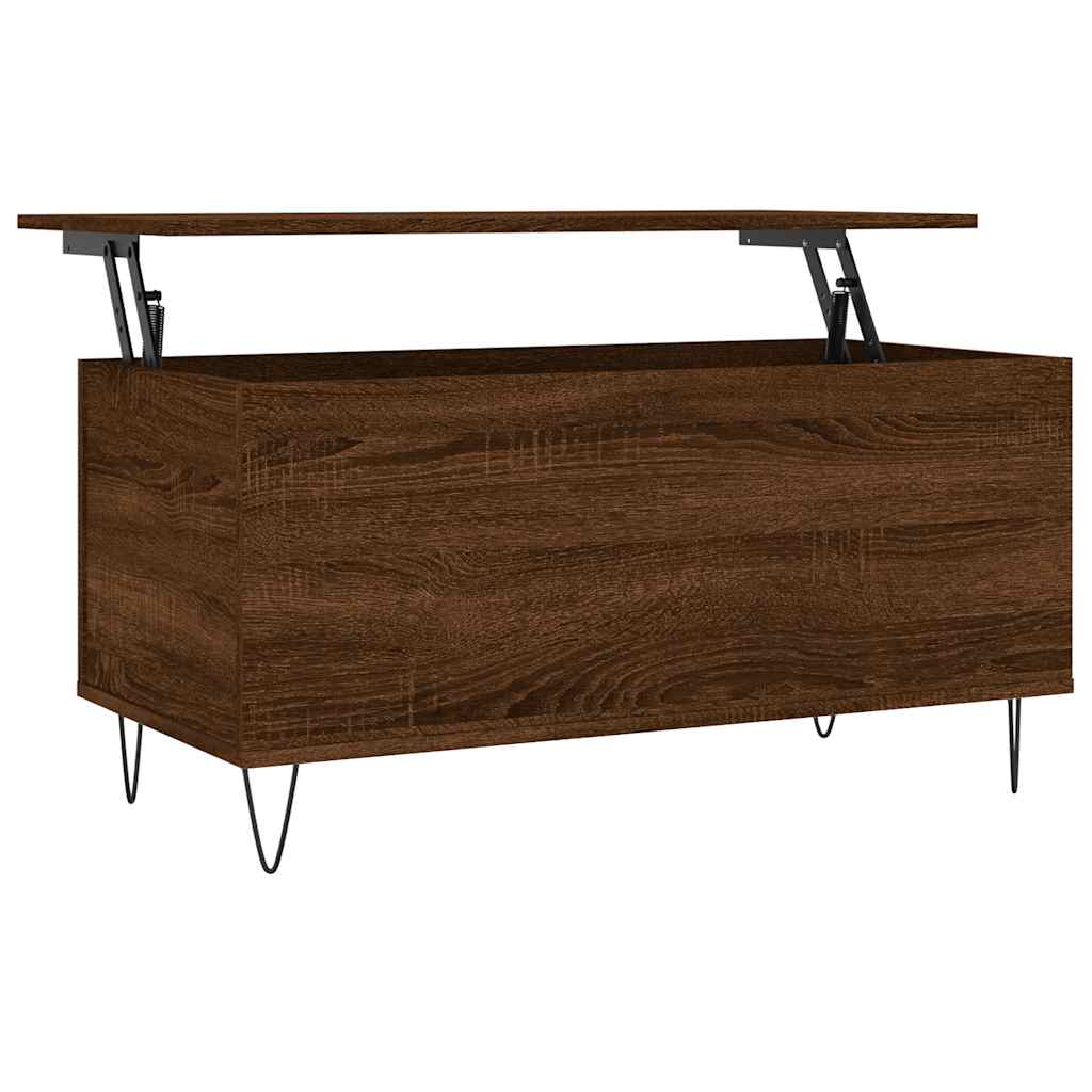 Stolić za kavu boja hrasta 90 x 44,5 x 45 cm konstruirano drvo