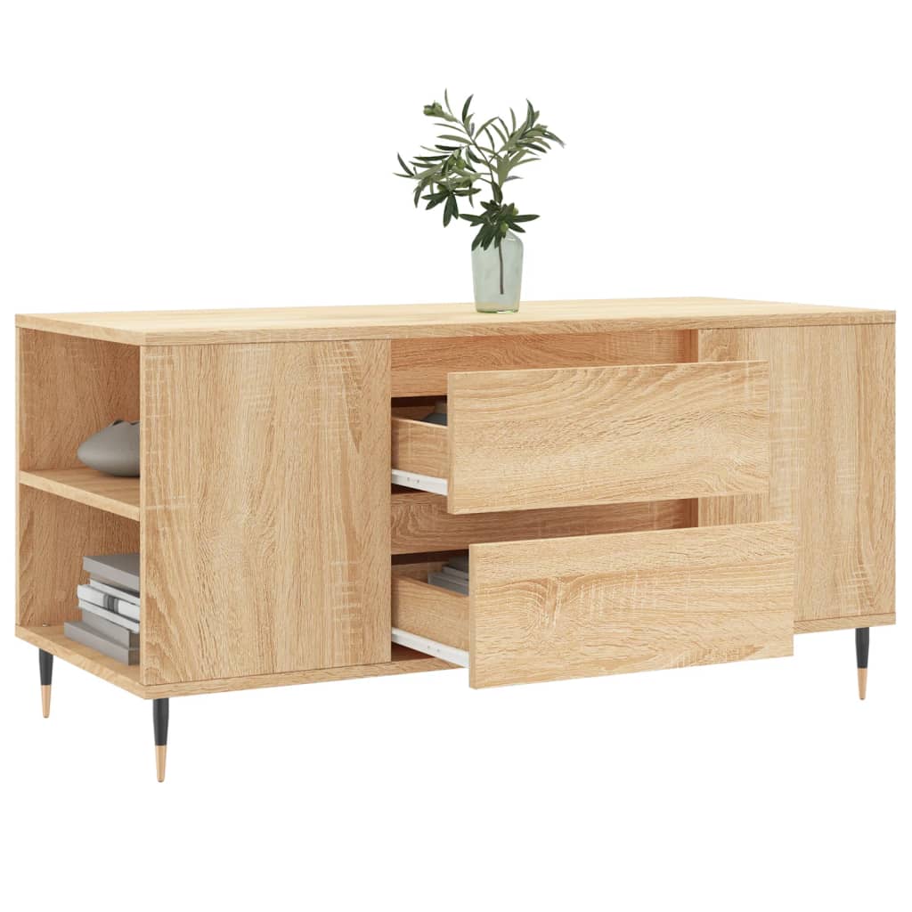 Stolić za kavu boja hrasta 102x44,5x50 cm od konstruiranog drva