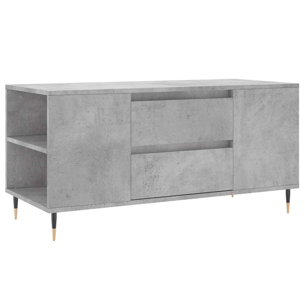 Stolić za kavu boja betona 102x44,5x50 cm od konstruiranog drva