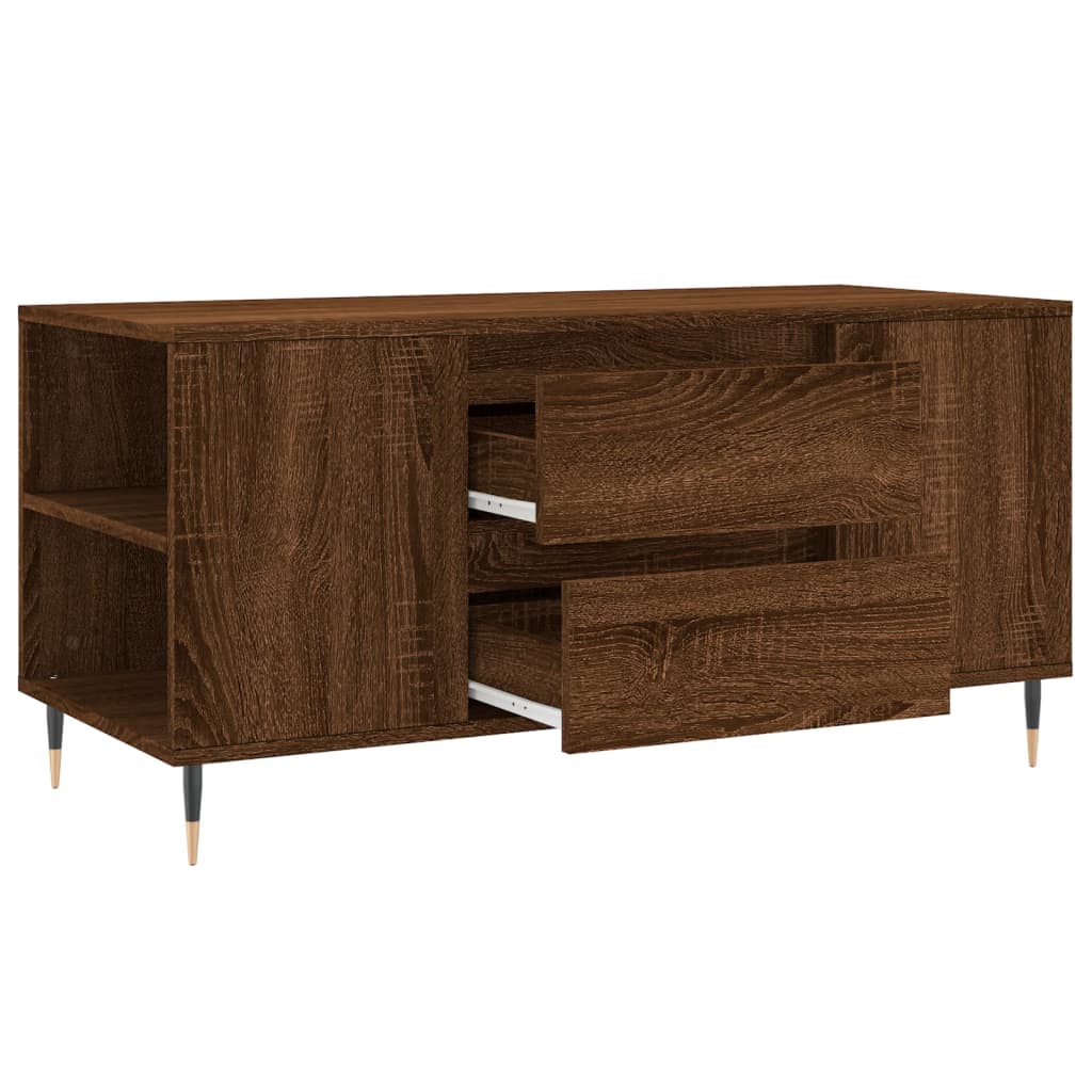 Stolić za kavu boja hrasta 102x44,5x50 cm od konstruiranog drva