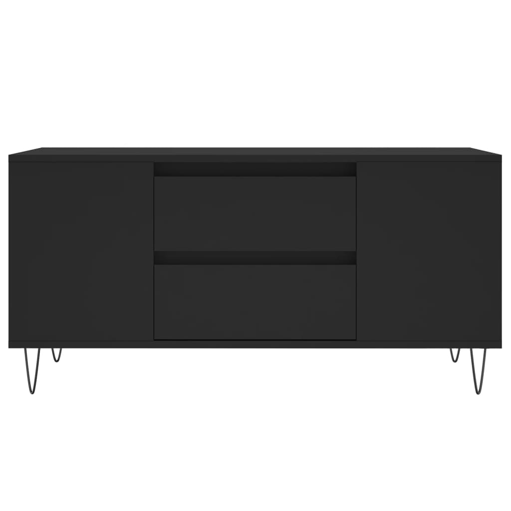 Stolić za kavu crni 102 x 44,5 x 50 cm od konstruiranog drva
