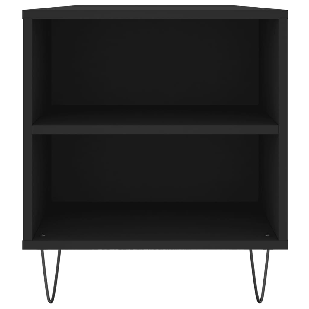 Stolić za kavu crni 102 x 44,5 x 50 cm od konstruiranog drva