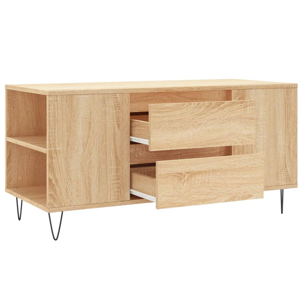 Stolić za kavu boja hrasta 102x44,5x50 cm od konstruiranog drva
