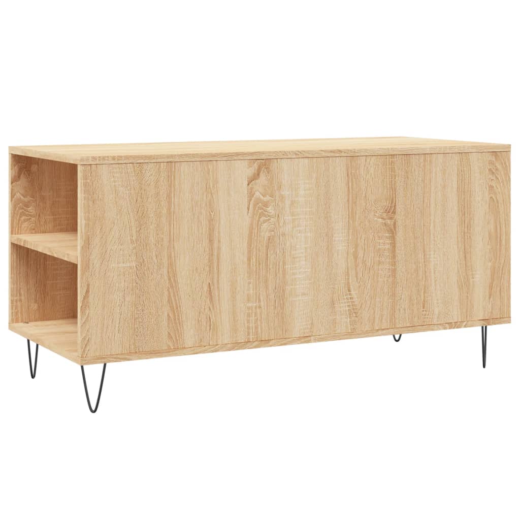 Stolić za kavu boja hrasta 102x44,5x50 cm od konstruiranog drva