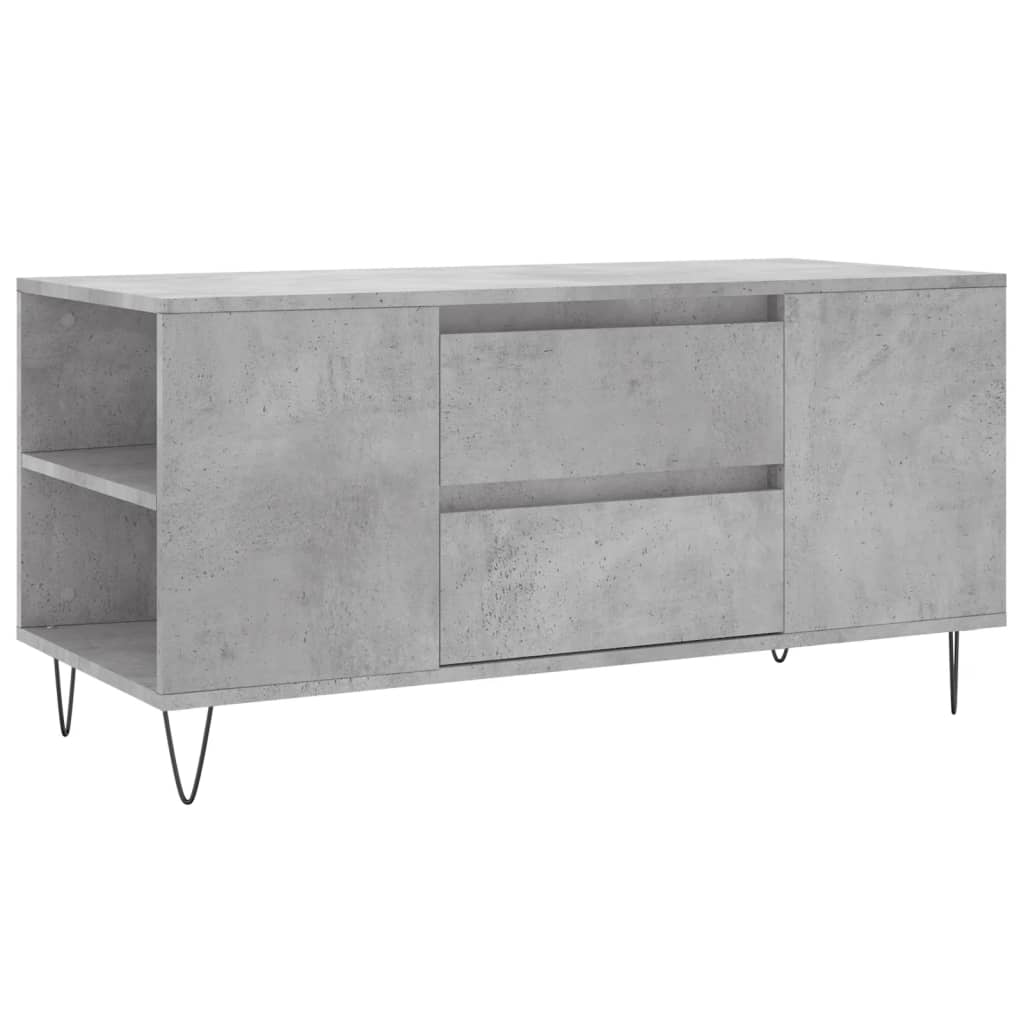 Stolić za kavu boja betona 102x44,5x50 cm od konstruiranog drva
