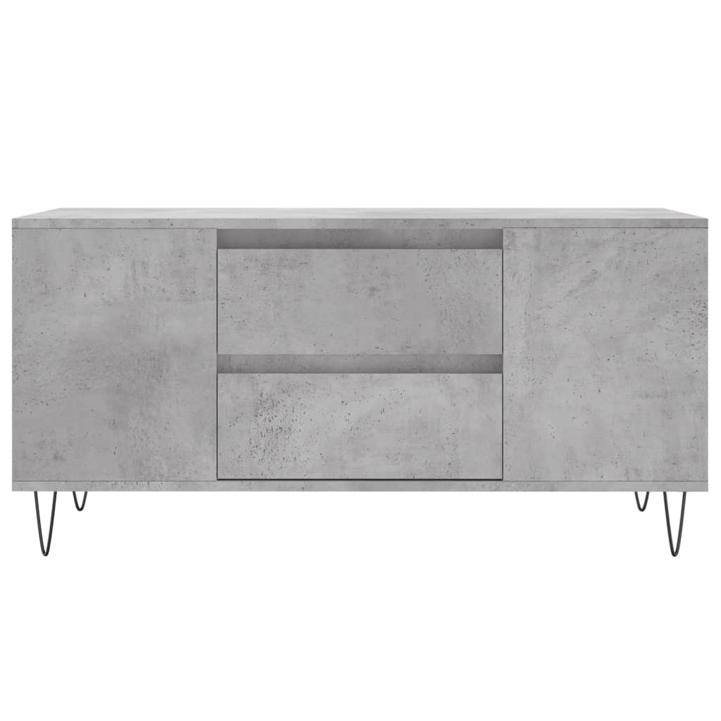 Stolić za kavu boja betona 102x44,5x50 cm od konstruiranog drva