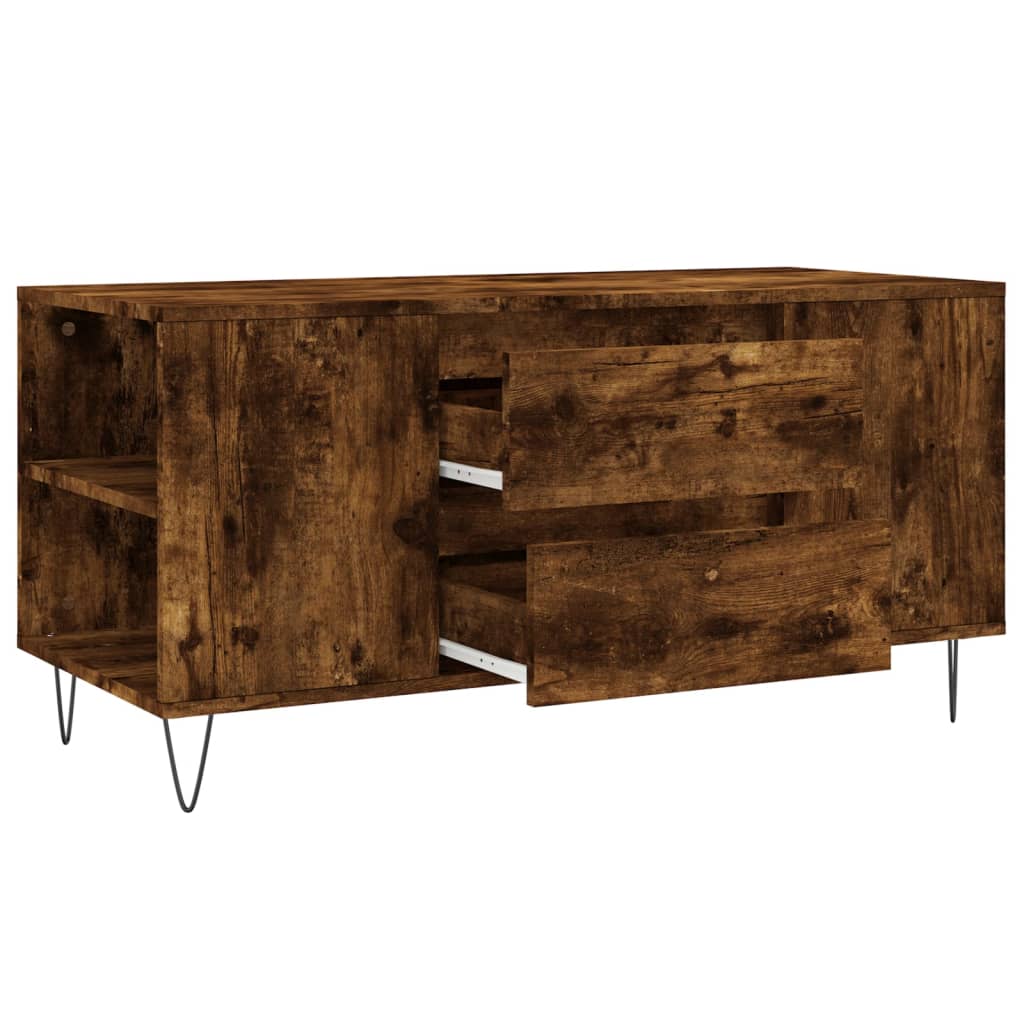 Stolić za kavu boja hrasta 102x44,5x50 cm od konstruiranog drva