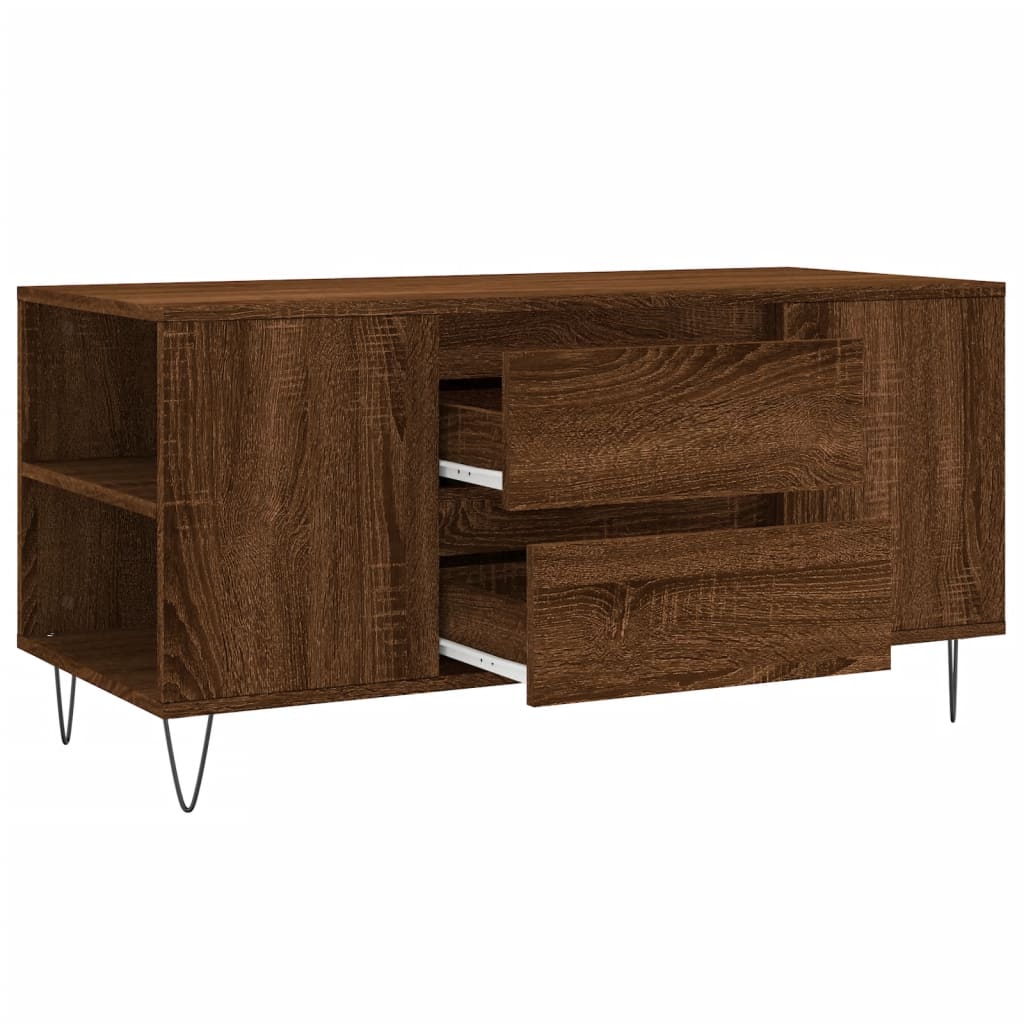 Stolić za kavu boja hrasta 102x44,5x50 cm od konstruiranog drva