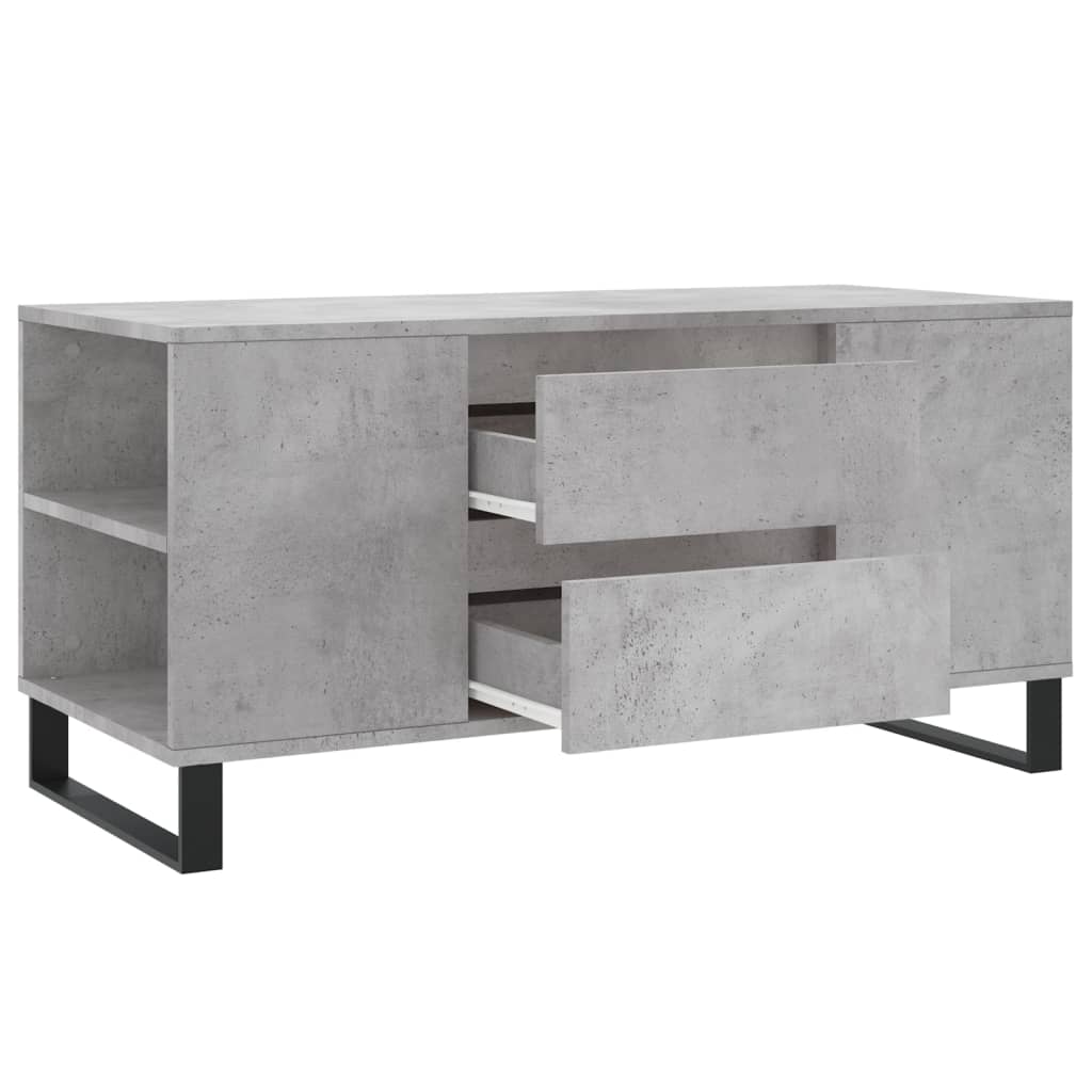 Stolić za kavu boja betona 102x44,5x50 cm od konstruiranog drva