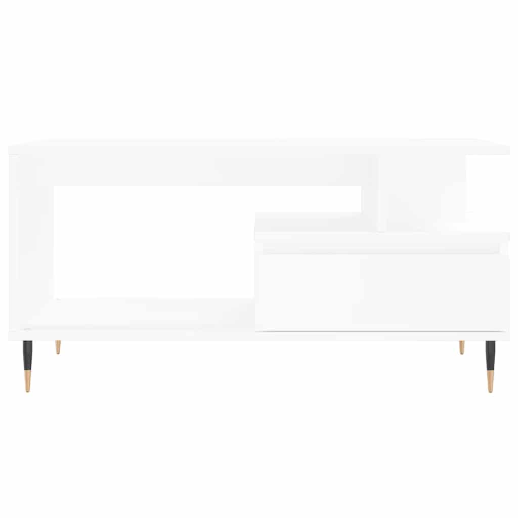 Stolić za kavu bijeli 90 x 49 x 45 cm od konstruiranog drva