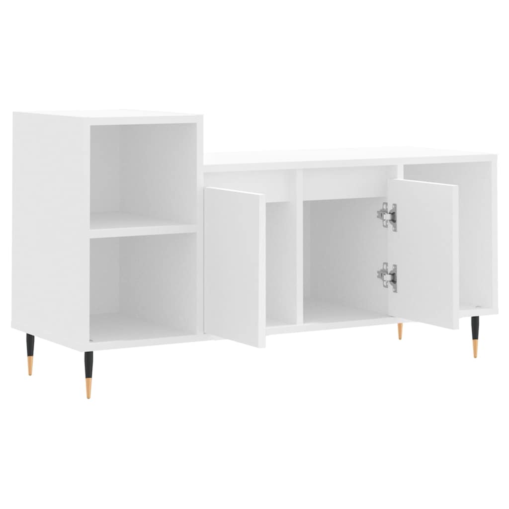 TV ormarić bijeli 100 x 35 x 55 cm od konstruiranog drva
