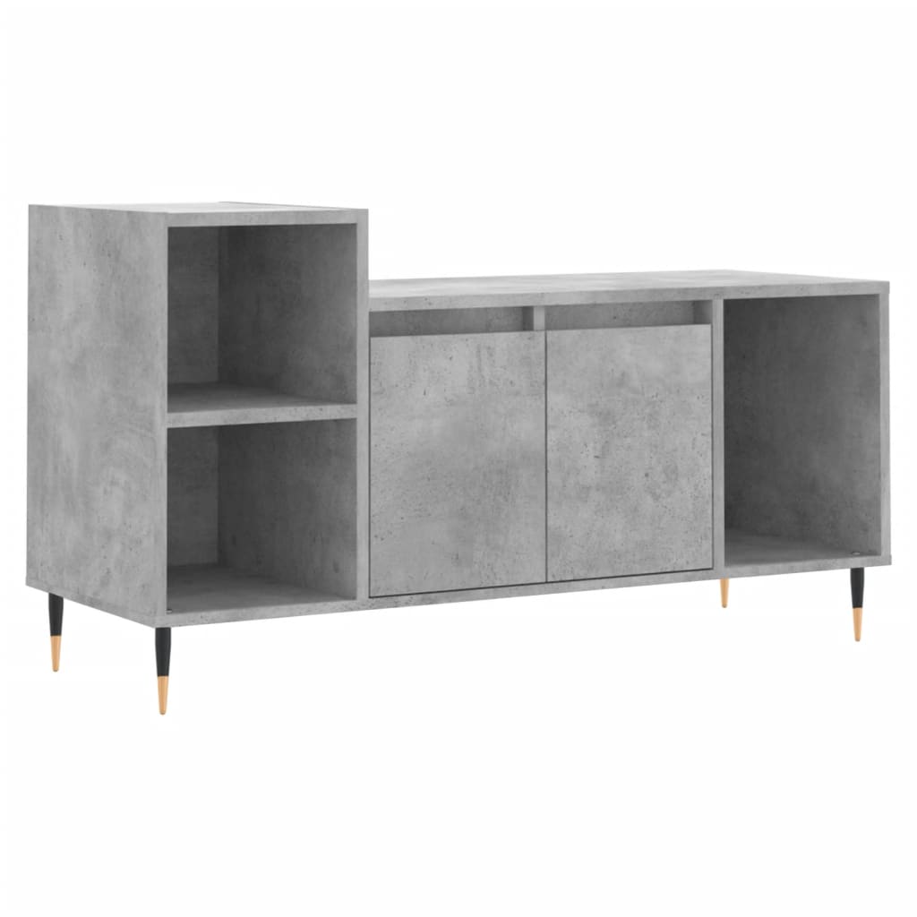 TV ormarić boja betona 100x35x55 cm od konstruiranog drva