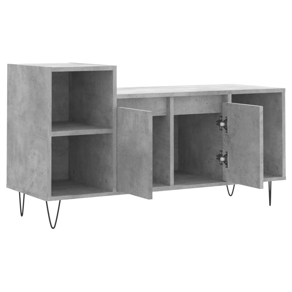 TV ormarić boja betona 100x35x55 cm od konstruiranog drva
