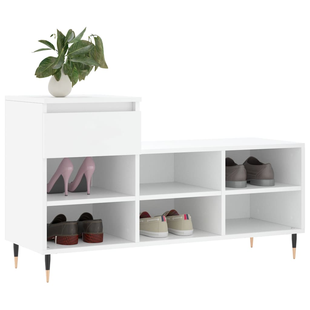 Ormarić za cipele bijeli 102 x 36 x 60 cm od konstruiranog drva
