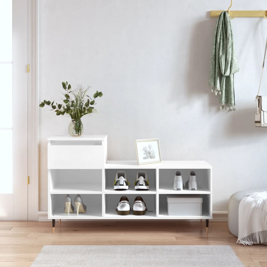 Ormarić za cipele bijeli 102 x 36 x 60 cm od konstruiranog drva