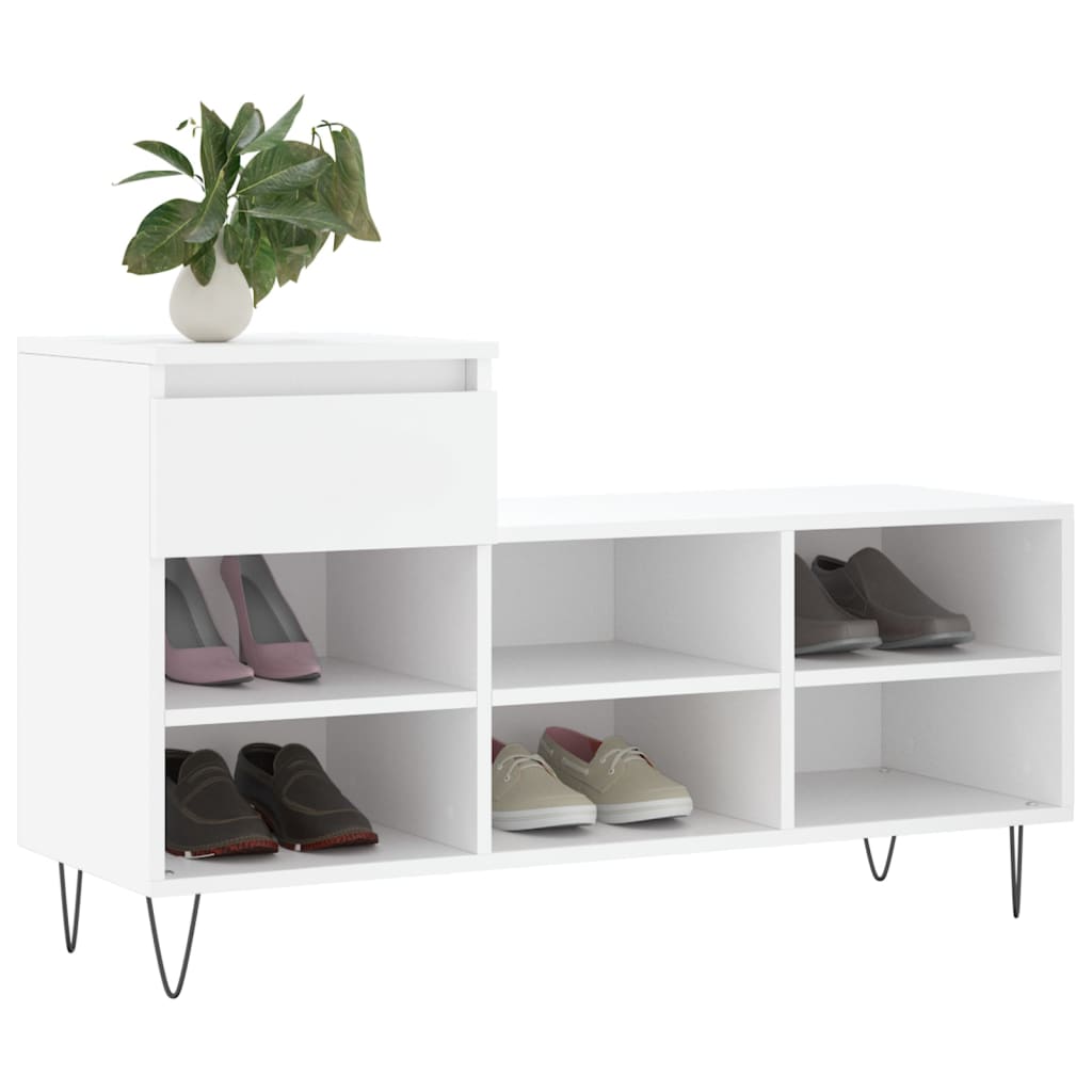 Ormarić za cipele bijeli 102 x 36 x 60 cm od konstruiranog drva