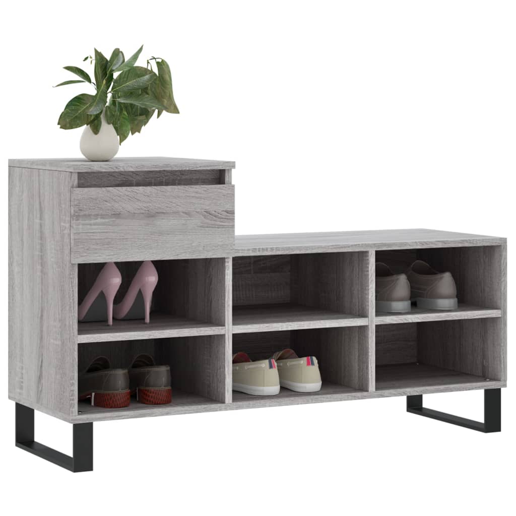 Ormarić za cipele boja hrasta 102x36x60 cm konstruirano drvo