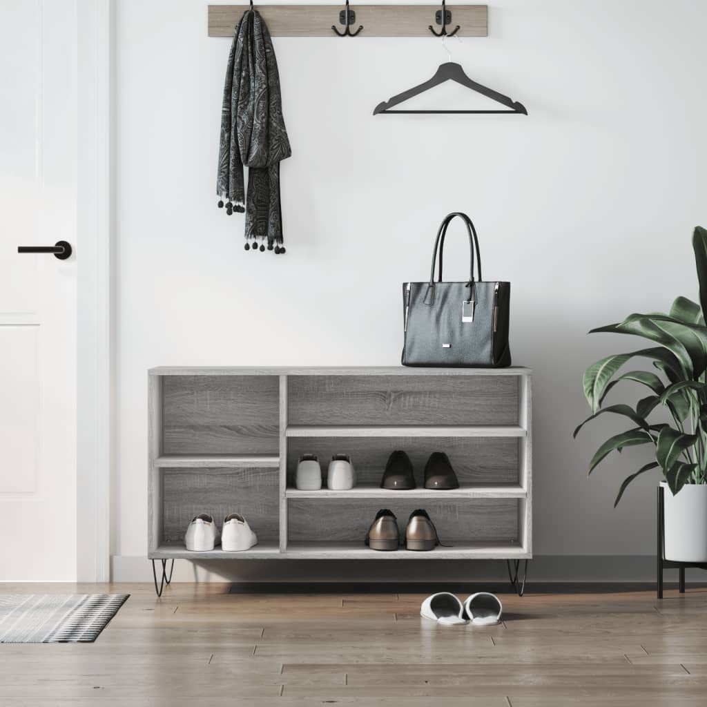 Ormarić za cipele boja hrasta 102x36x60 cm konstruirano drvo