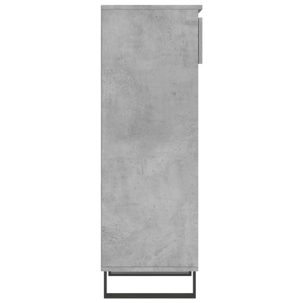 Ormarić za cipele boja betona 40x36x105 cm konstruirano drvo