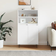 Visoka komoda bijela 60x36x110 cm od konstruiranog drva