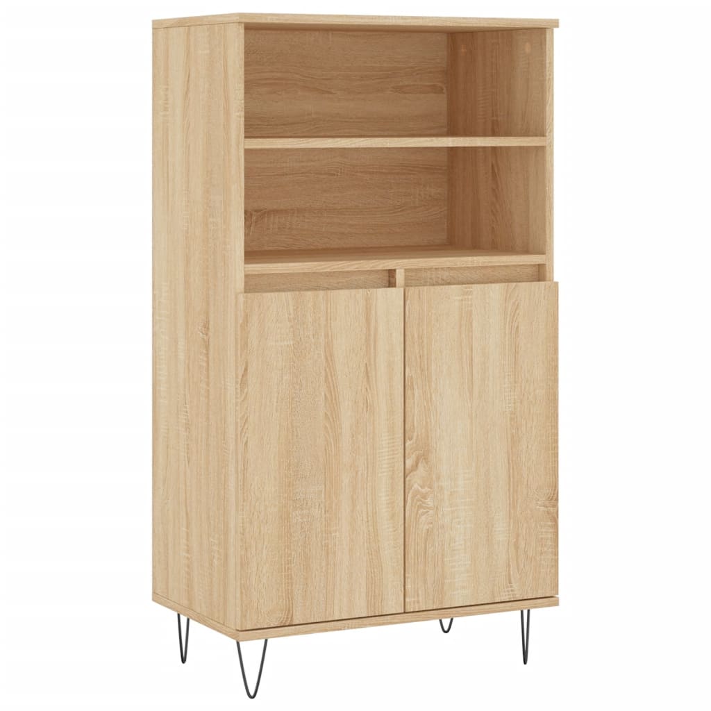 Visoka komoda hrasta sonome 60x36x110 cm od konstruiranog drva