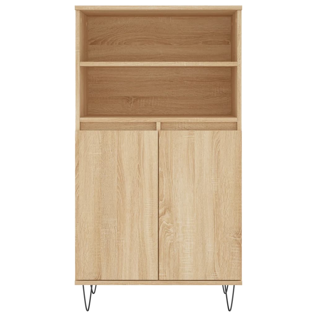 Visoka komoda hrasta sonome 60x36x110 cm od konstruiranog drva