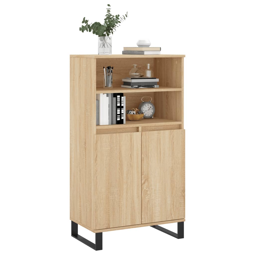 Visoka komoda hrasta sonome 60x36x110 cm od konstruiranog drva