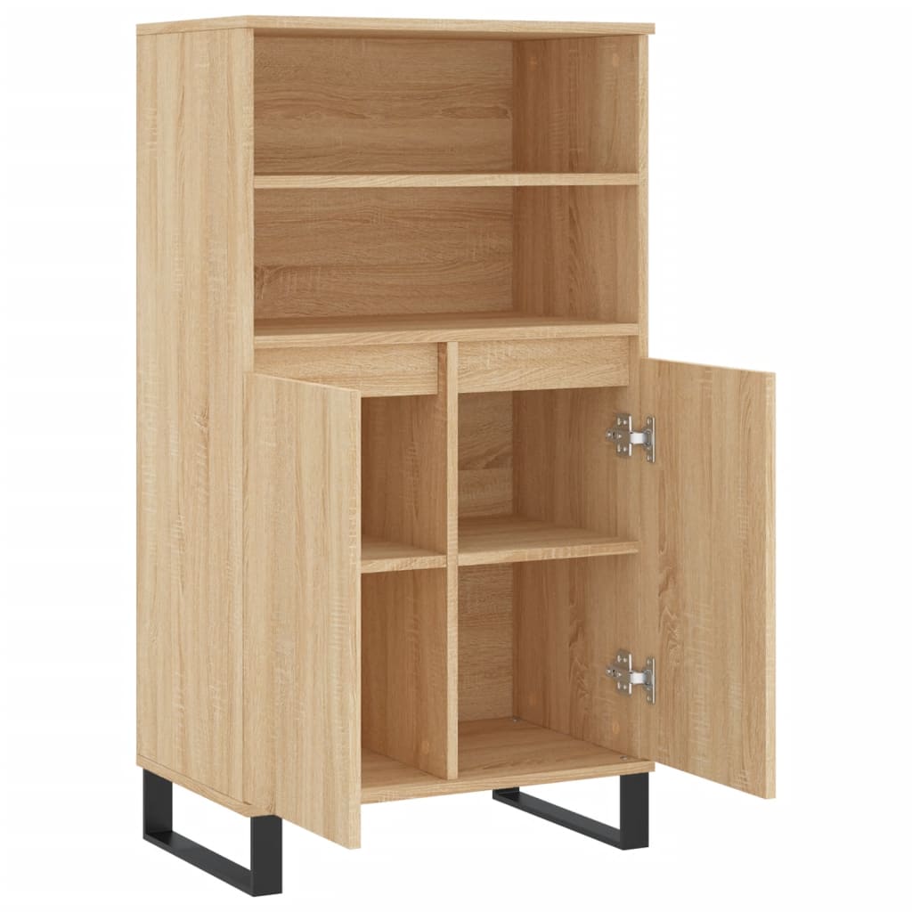 Visoka komoda hrasta sonome 60x36x110 cm od konstruiranog drva